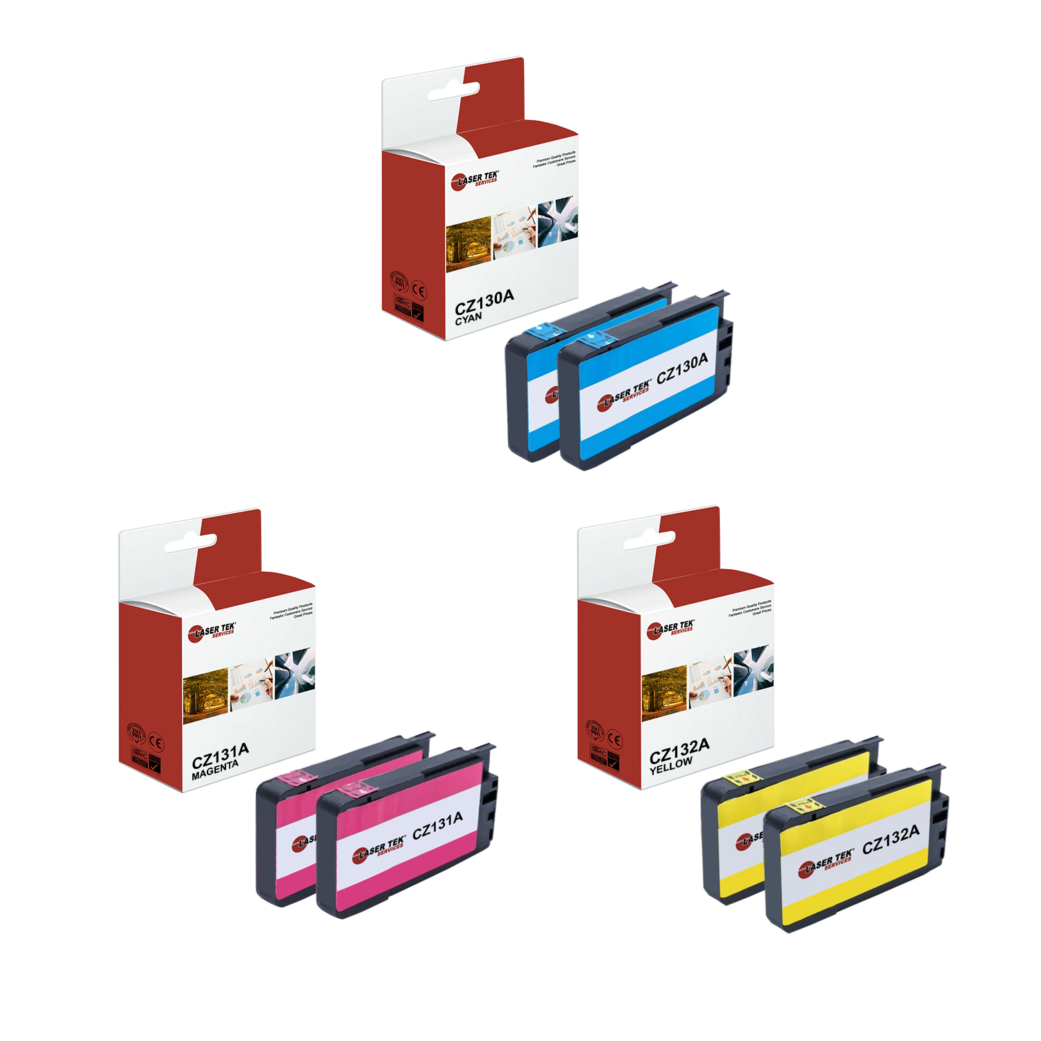 Hp 864 Ink 6Pk LTS 711XL CMY HY Compatible for HP DesignJet T120 520 Ink Cartridge ...