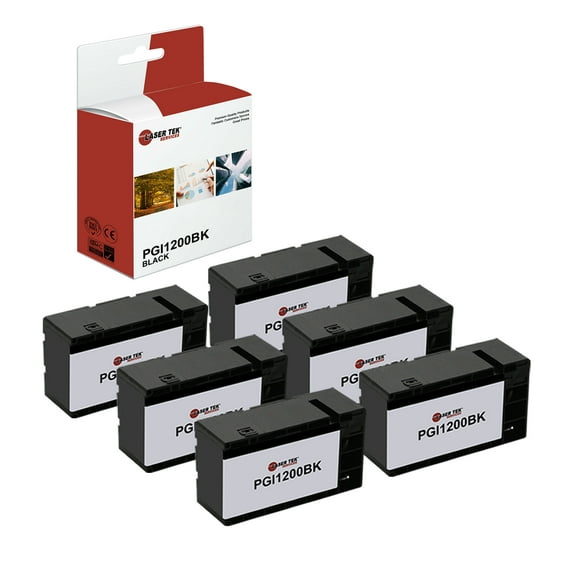 6Pk LTS PGI1200BK Black HY Compatible for Canon Maxify MB2020 MB2050 Ink