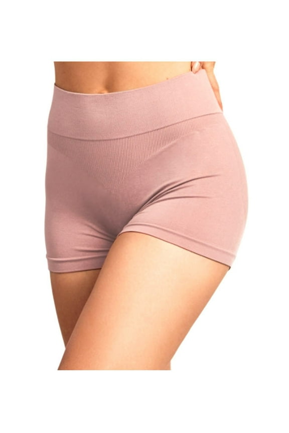 6Pk Seamless Boyshorts High Waist Womens Underwear Panties Boxer Briefs One Size
