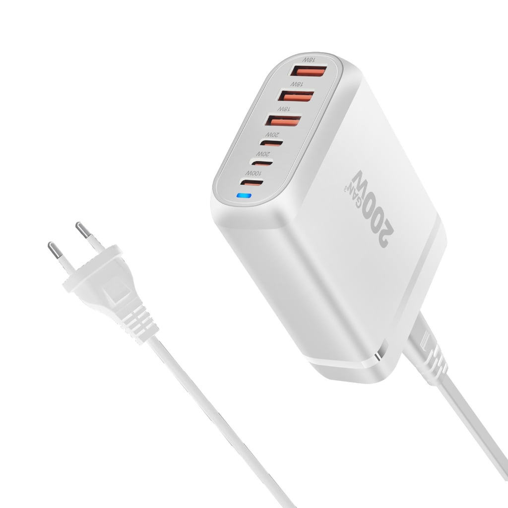 6Port Charging Hub USB C Fasts Charger Block for Quick Charging Wall Charger USB C Charging Hub for Various Devices