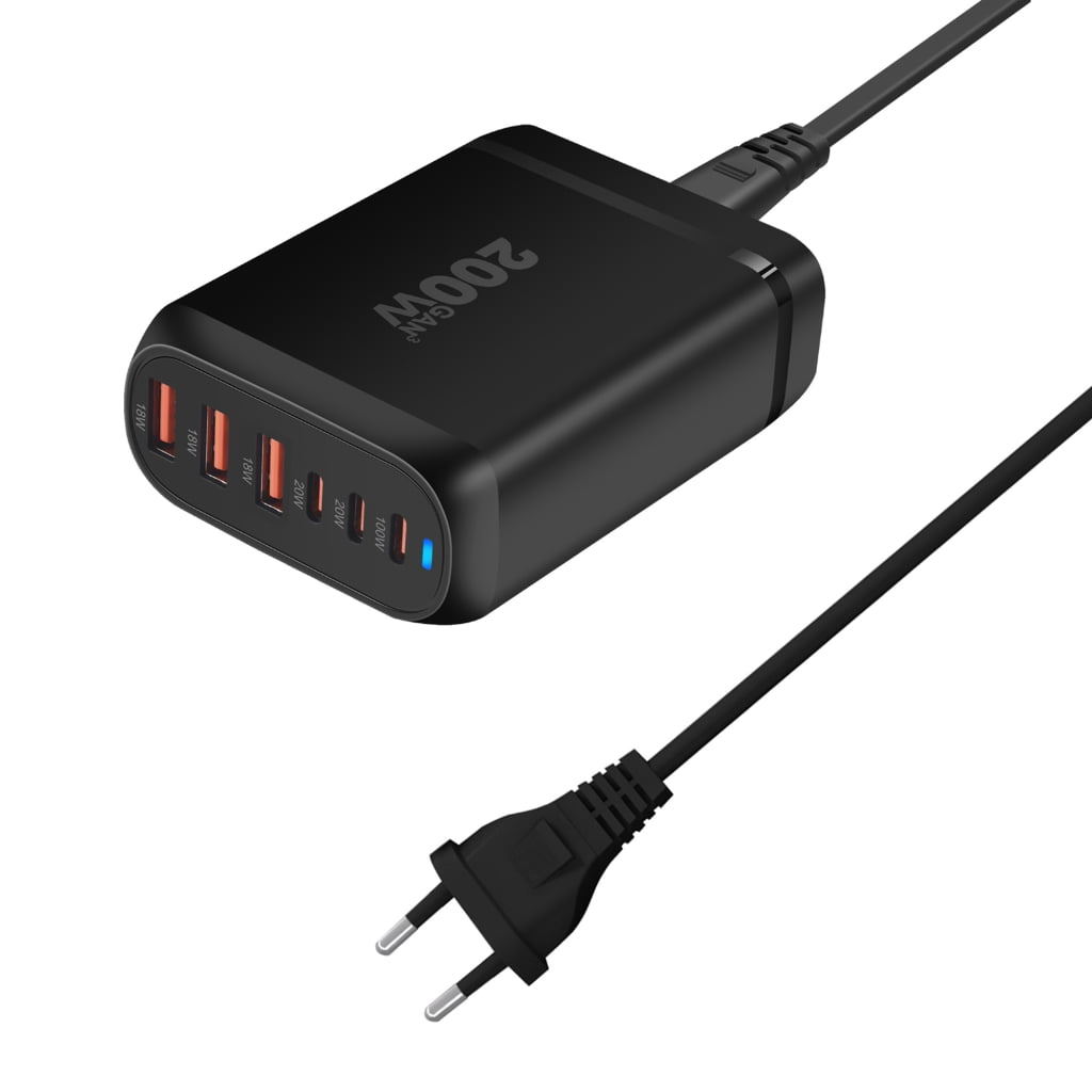 6Port Charging Hub USB C Fasts Charger Block for Quick Charging Wall Charger USB C Charging Hub for Various Devices