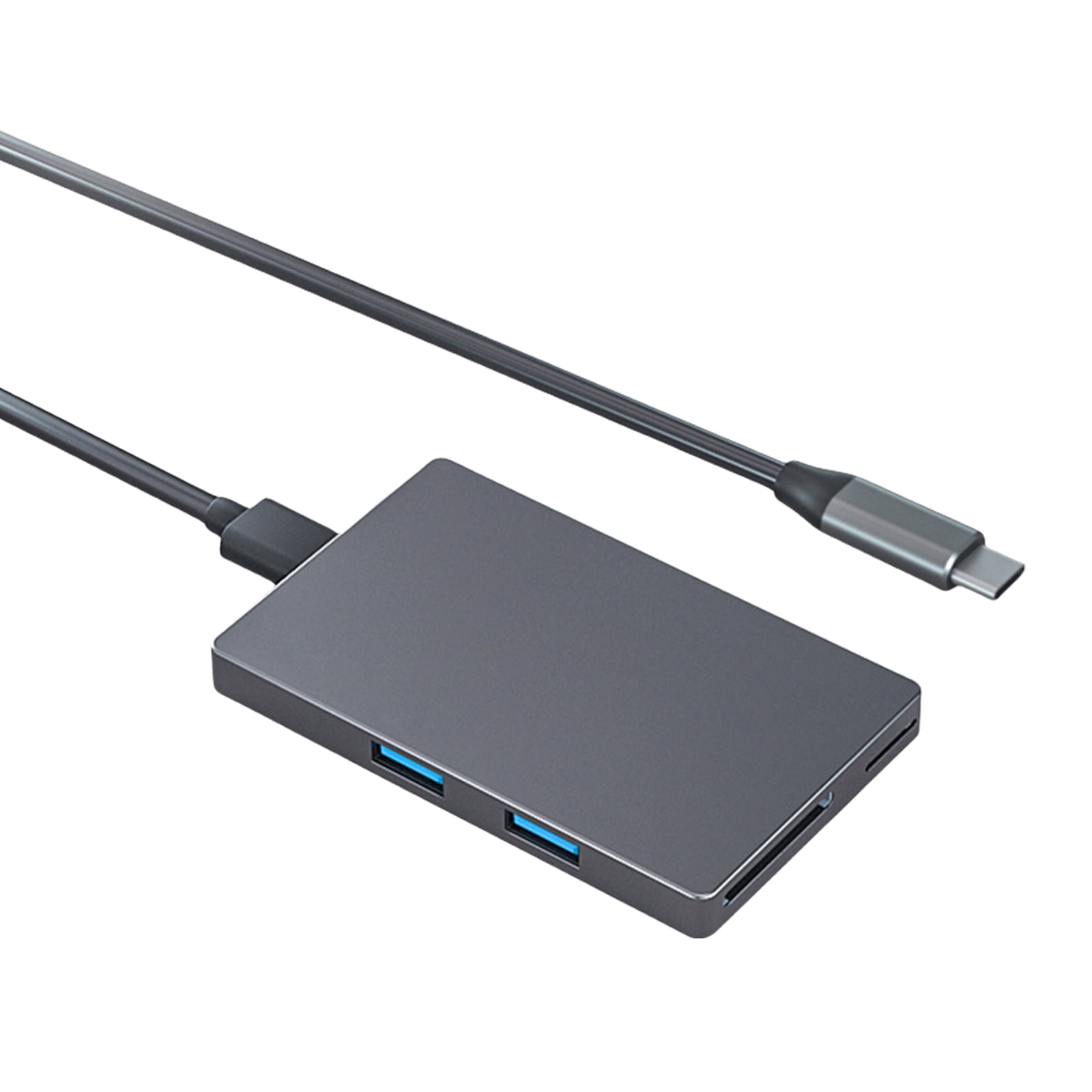 6Port USB C Adapter 4K60hz Video Transfer USB 3.0x2 Data Port Support Card Reader Enhances Connection Fast Charging