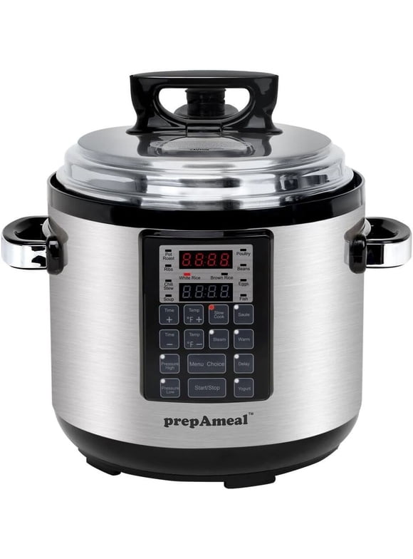 6QT 8 IN 1 Pressure Cooker MultiUse Programmable Instant Cooker Pressure Pot with Slow Cooker, Rice Cooker, Steamer, Saut, Yogurt, Warmer
