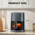 thumbnail image 1 of 6QT Large Fryer with Window, 12-in-1 Digital Touchscreen for Roast Reheat Dehydrate Bake Steam, Nonstick Basket, Fog Gray, 1 of 6