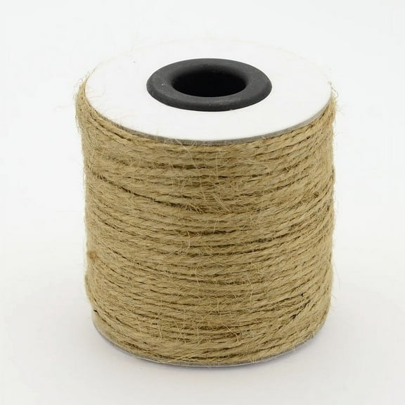 6Roll Jute Cord Jute String Jute Twine 2-Ply for Jewelry Making Peru 1mm 109.36 yards(100m)/roll 6rolls/bag