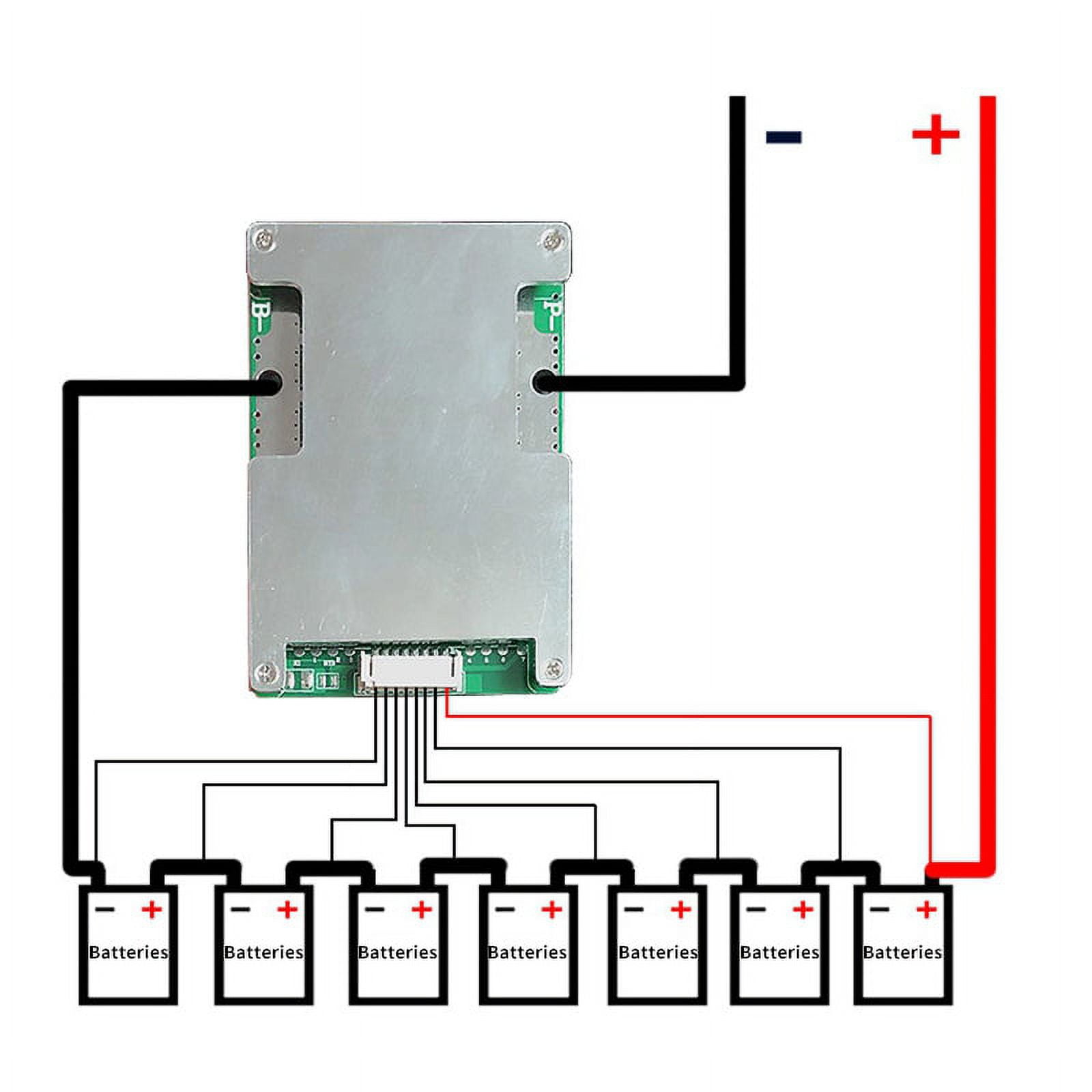 6S 24V 50A BMS Lithium Battery Charger Protection Board with Power