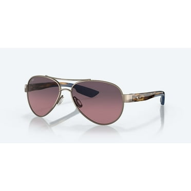 6S4006 400635 56-14 Loreto Fishing and Watersports Rectangular Sunglasses for Men Women, 56MM