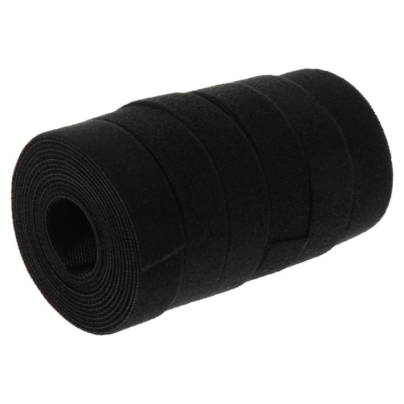 6Set Reuseable Cable Ties Hook and Loop Fasteners Black for Tying TV Cables