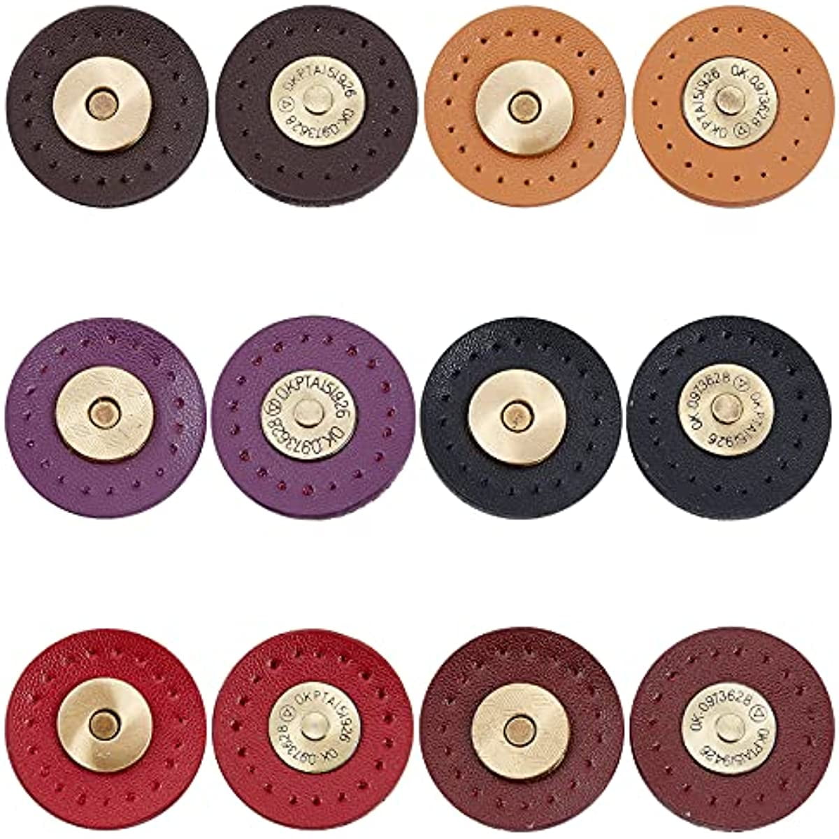 CRAFTMEMORE Thin Magnetic Snap Buttons Quality Strong Clasp for Purse  Sewing Handbags Closures 6 Pack MNS (14mm, Gunmetal)