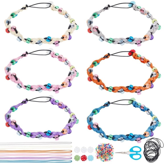 6Sets Silk Wrap Bracelet Make Your Own Bracelet Leather Wrap Bracelet Boho Beads Bracelets Bracelet Making Kit for Women Men Wrap Beads Bracelet