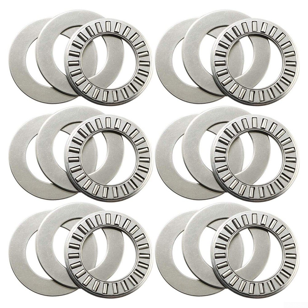6Sets Thrust Needle Roller Bearings Two Washers 3/4 Heat Resistance