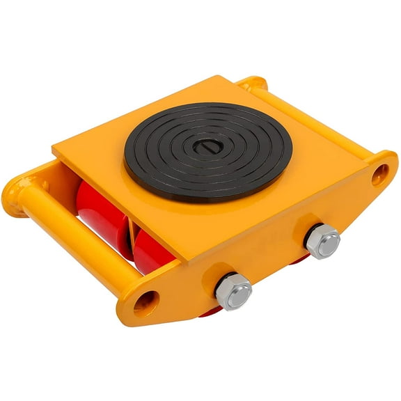 6T 13200 lbs Heavy Duty Machine Dolly Skate Machinery Roller Mover Cargo Trolley