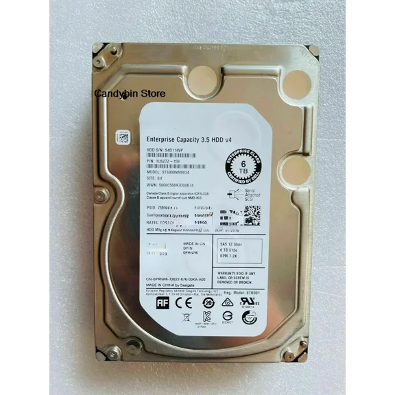 6T SAS 3.5 7.2K 128M ST6000NM0034 6000G server hard disk