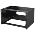 thumbnail image 1 of 6U Wall Mount Network Rack, 14 Inch Depth, 50 lbs Capacity - Server Rack with Cage Nuts for IT Equipment & Network Switches, 1 of 7
