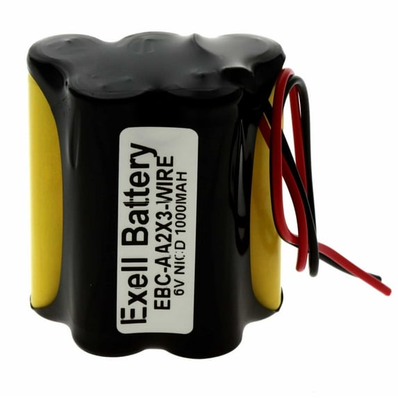 6V 1000mAh NiCD Battery Pack w/ 5" wires for Search Lighting, Power Tools