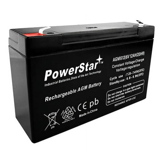 6V 12AH SLA Battery Replacement for Data Shield Turbo 2+