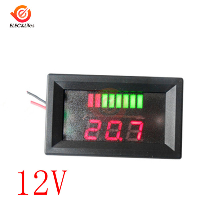 6V 12V 24V 36V 48V Car Lead Acid Battery Charge Level Indicator Battery
