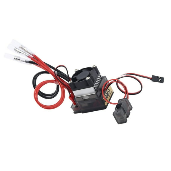 6V-12V BEC Output ESC for RC Car & Ship Models Black & Red, 5.6V/3A, Overheating & Low Voltage Protection