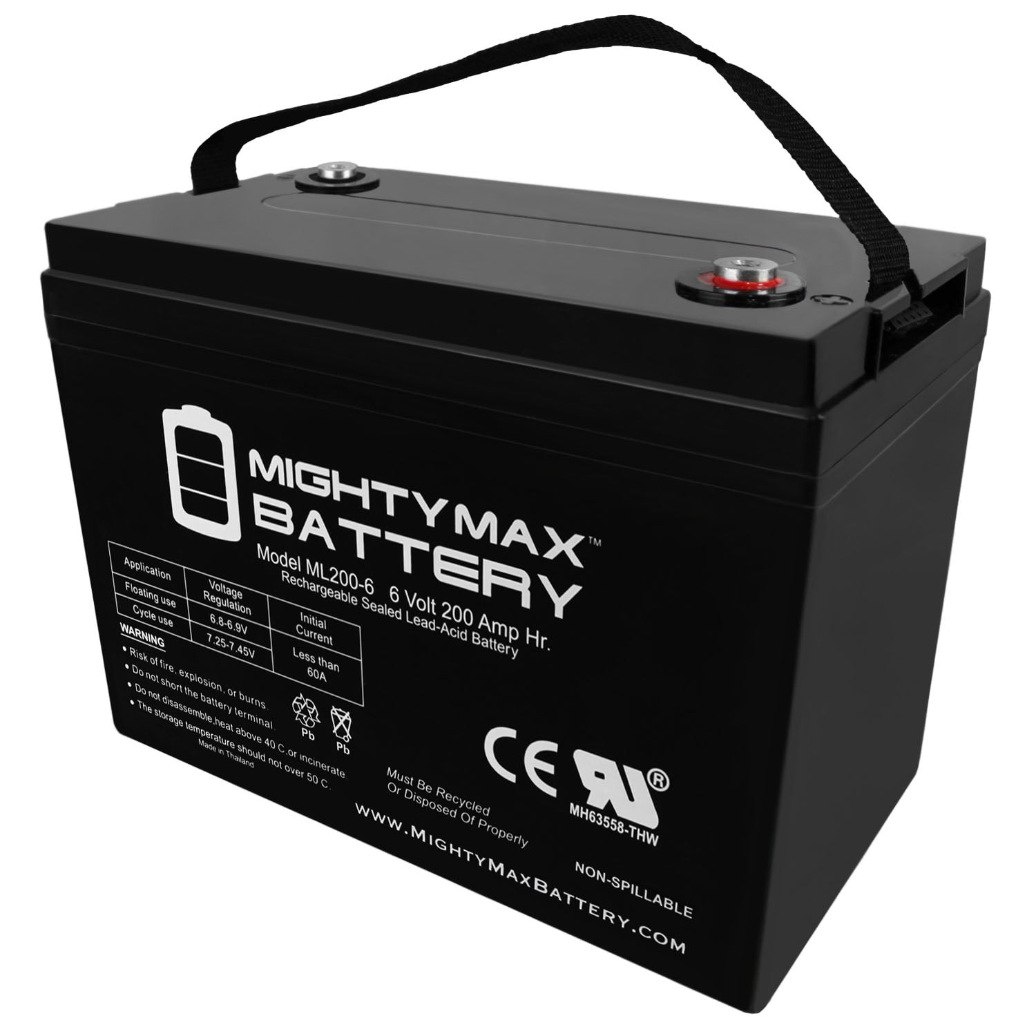 6V 200AH SLA Battery Replacement for Electric Scooter Walmart