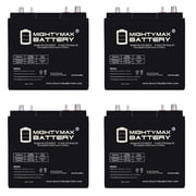 6V 210AH Dual Terminal SLA Replacement Battery Compatible with E-Z-GO TXT Golf cart - 4 Pack