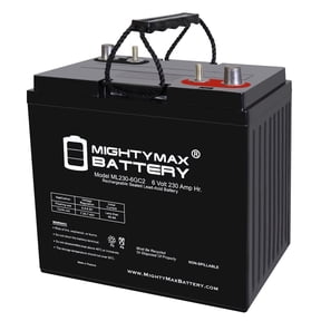 6V 230AH Dual Terminal SLA Replacement Battery Compatible with BCI Group GC2 Deep Cycle AGM Scrubber