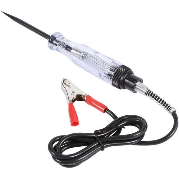 6V-24V Circuit Tester Professional Heavy Duty Circuit Tester 12V Continuity Tester W/Indicator Light & 1 yd Wire, Car Truck Vehicles Low Voltage & Light Tester with Carbon Steel Probe