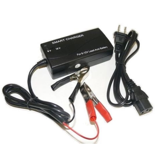 6V 3Amp Sealed Lead Acid Battery Smart Charger with Short Circuit Protection