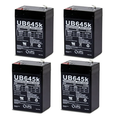 6V 4.5AH  BATTERY FOR Primos Steroid Trail  - deer game feeder - 4 PACK