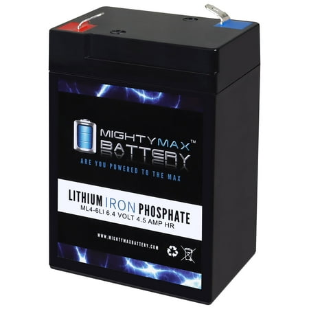 6V 4.5AH Lithium Replacement Battery compatible with Leoch LP6-4.0