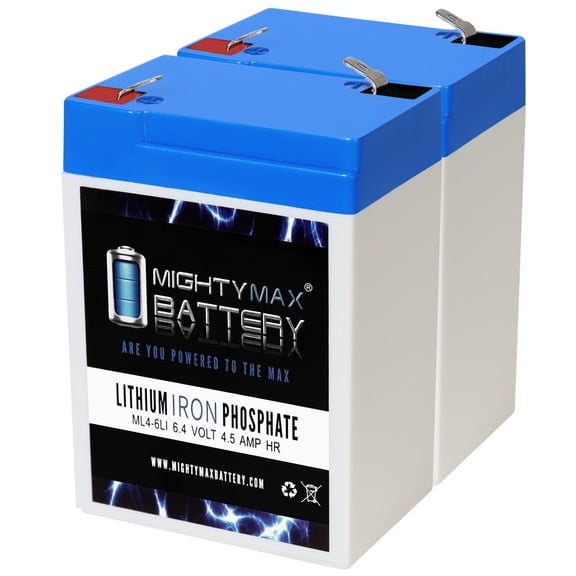 6V 4.5AH Lithium Replacement Battery compatible with Peg Perego Thomas Track Rider - 35168 - 2 Pack