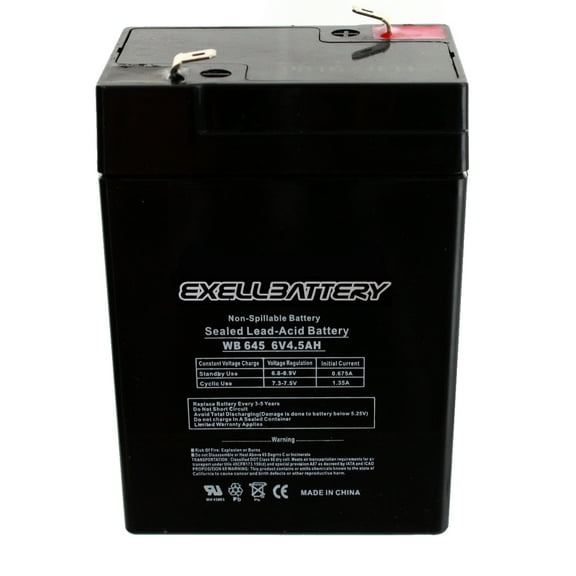 6V 4.5AH Rechargeable Sealed Lead Acid (SLA) Battery for Exit Light