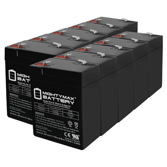 6V 4.5AH Replacement Battery for Sure-Lites SL26-2 - 10 Pack