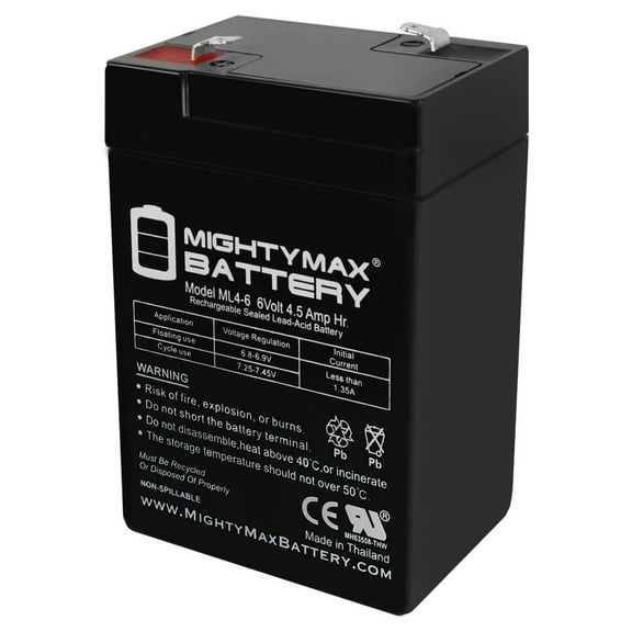 6V 4.5AH SLA Battery Replacement for National Power GS012P2