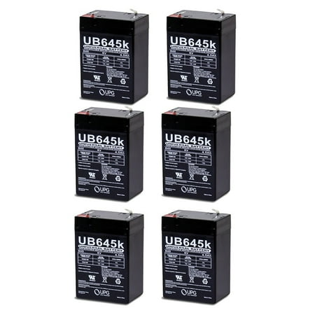 6V 4.5AH SLA Replacement Battery for Jiming JM-6M4.5AC - 6 Pack