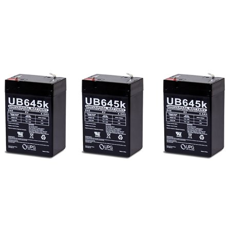 6V 4.5AH SLA Replacement Battery for Ross Products Patrol Pump - 3 Pack