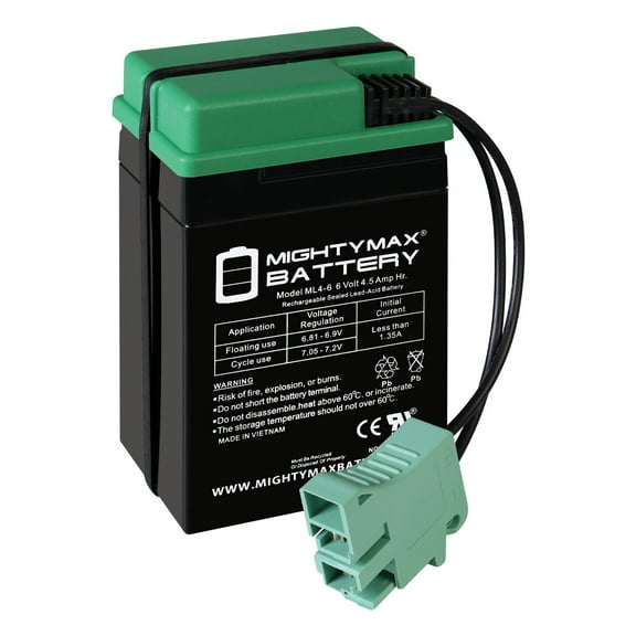 6V, 4.5Ah, Replacement Battery Compatible with Peg Perego John Deere Mini Tractor 6V Ride on
