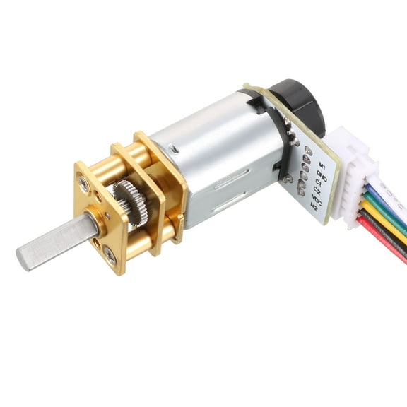 6V 60RPM DC Gear Motor w Encoder Speed Velocity Measurement for Mini DIY