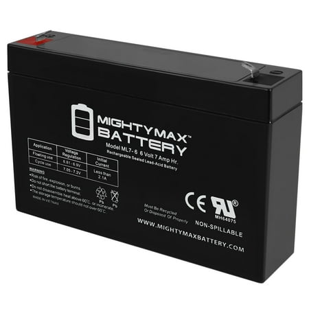 6V 7Ah SLA Battery Replacement for 12V Maserati Style Ride On