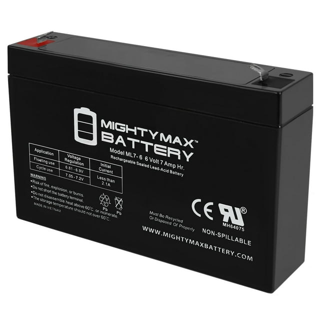 6V 7Ah SLA Battery Replacement for Kids Ride on Toy SB670