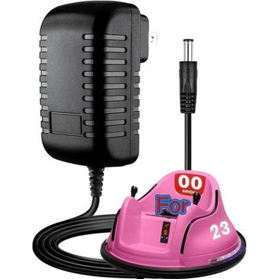6V AC Adapter Compatible with Kidzone Ride-On Toy Bumper Race Car 6V R37-4483 DC Charger