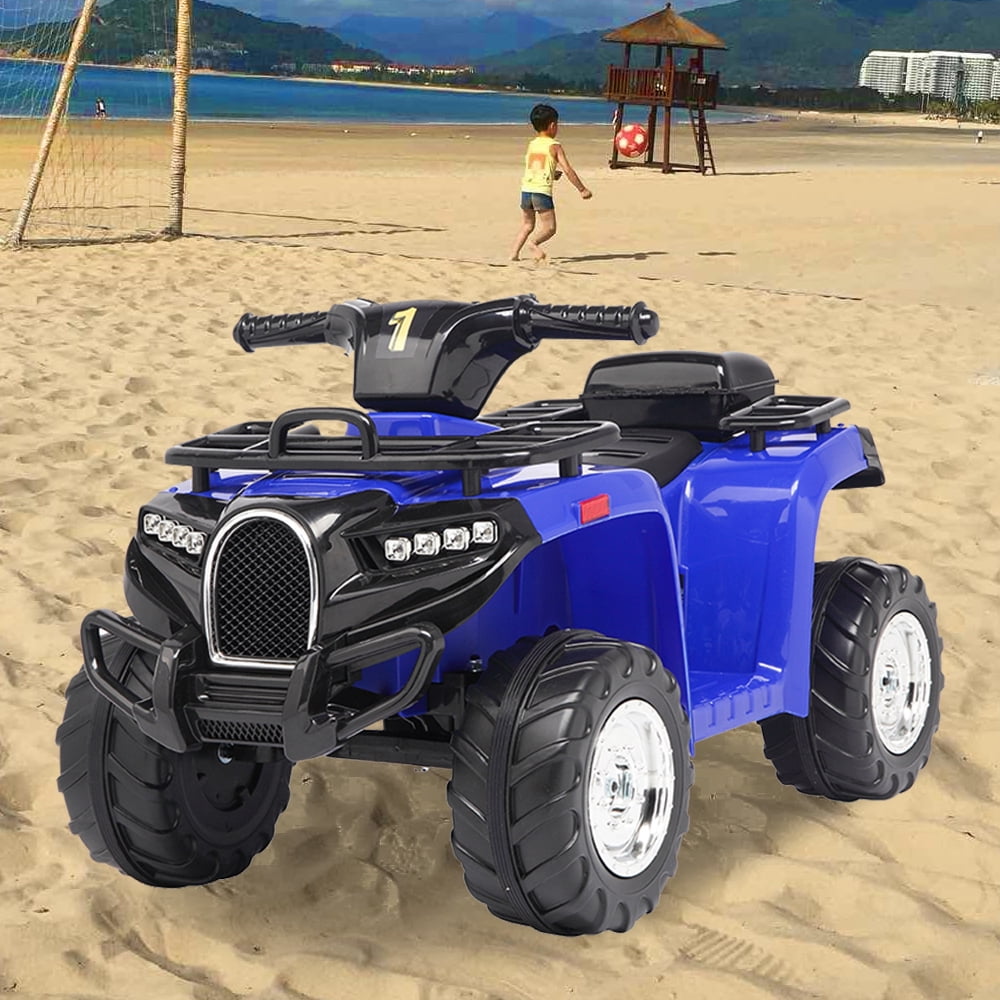 6V Battery Operated Kids Electric Cars for Toddlers, 4 Wheeler Ride On Car with Single Drive