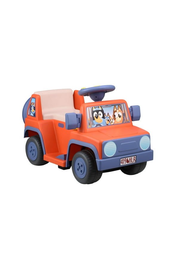 6V Bluey Battery Powered Ride on Car with Sounds, Kids Ages 2+