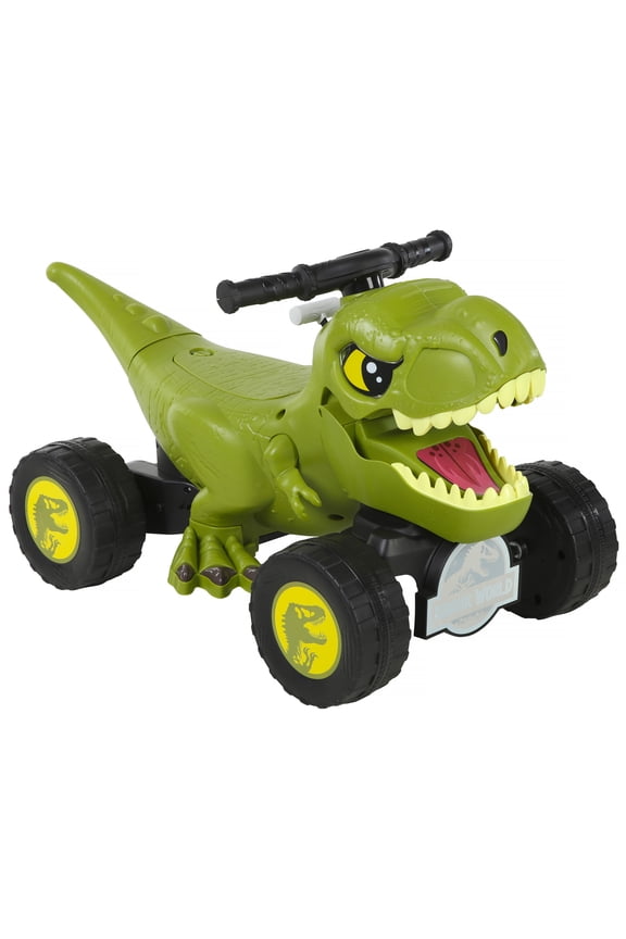 6V Jurassic World T-Rex Quad with Interactive Play Features