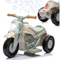 thumbnail image 1 of 6V Kids Ride on Bubble Car, Battery Powered Electric Motorcycle with Music Button and LED Headlight, 3 Wheels Motorbike Toys Gift for Toddler 3+ Boys Girls, Beige, 1 of 1