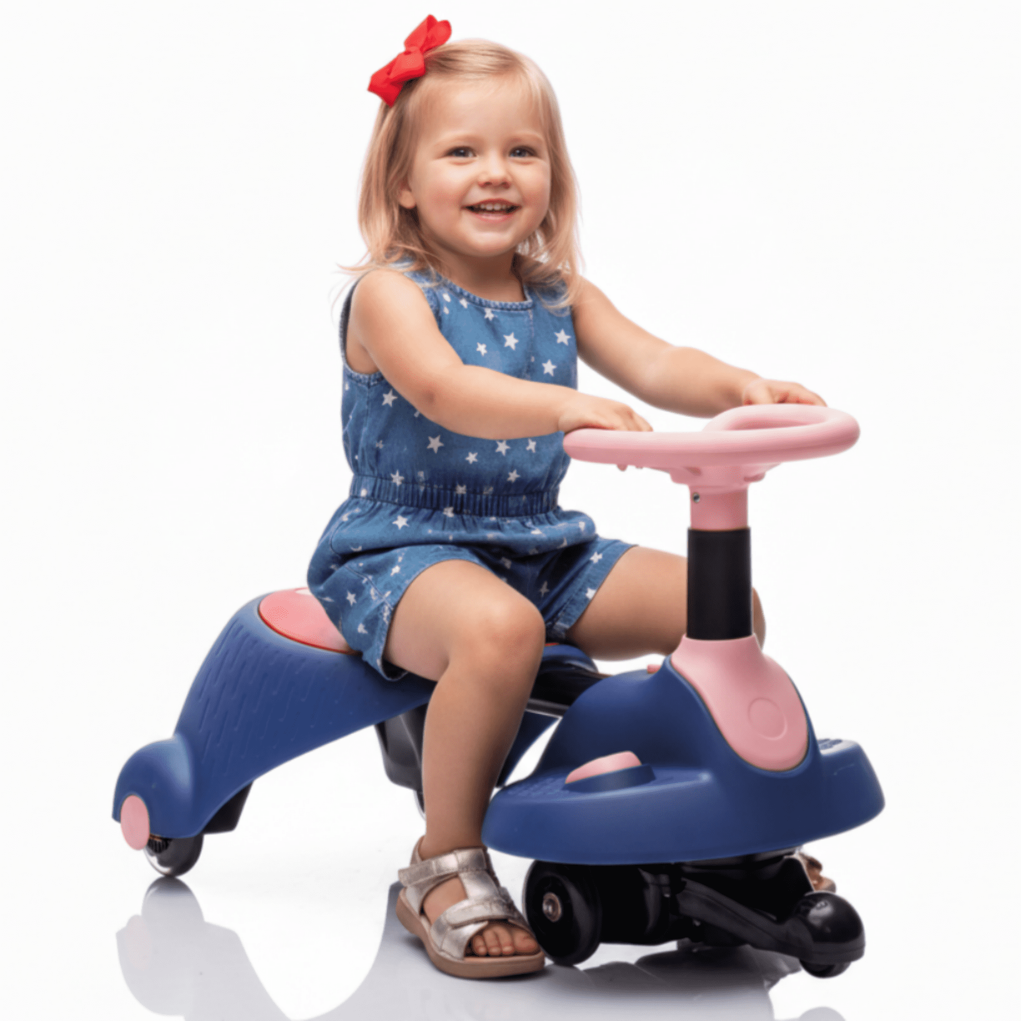 Wiggle Racer 6V Kids Ride On Wiggle Car, Ride on Toys with Flashing & Shock ...