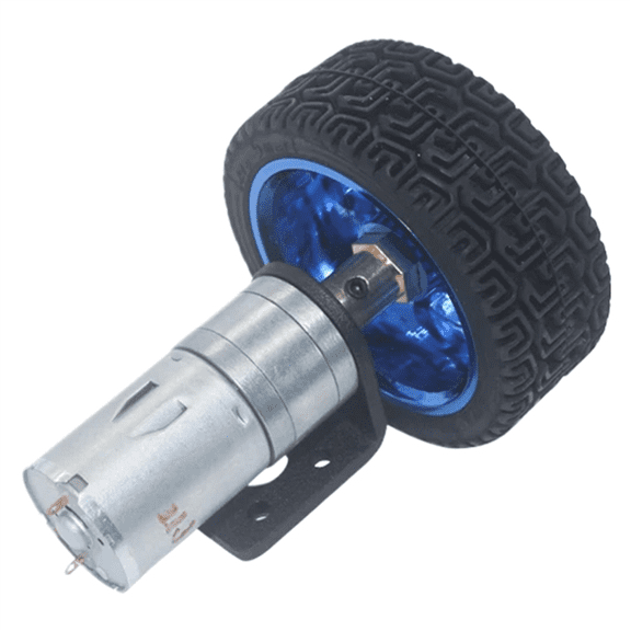 6V Kits Hobby RC Vehicle Dc Gear Motors Robot Parts 65mm Wheel Kit 60 RPM Gearmotors for Robot Toy Car,1 x Gear Motor,As Shown