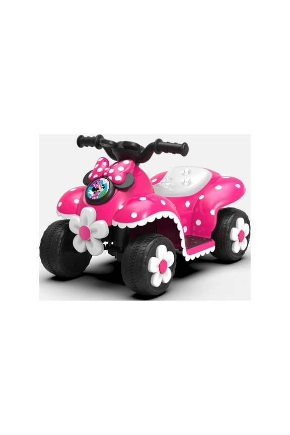 6V Minnie Mouse Quad, Battery Powered Ride-on, Ages 3+