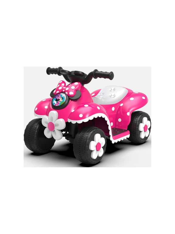 6V Minnie Mouse Quad, Battery Powered Ride-on, Ages 3+