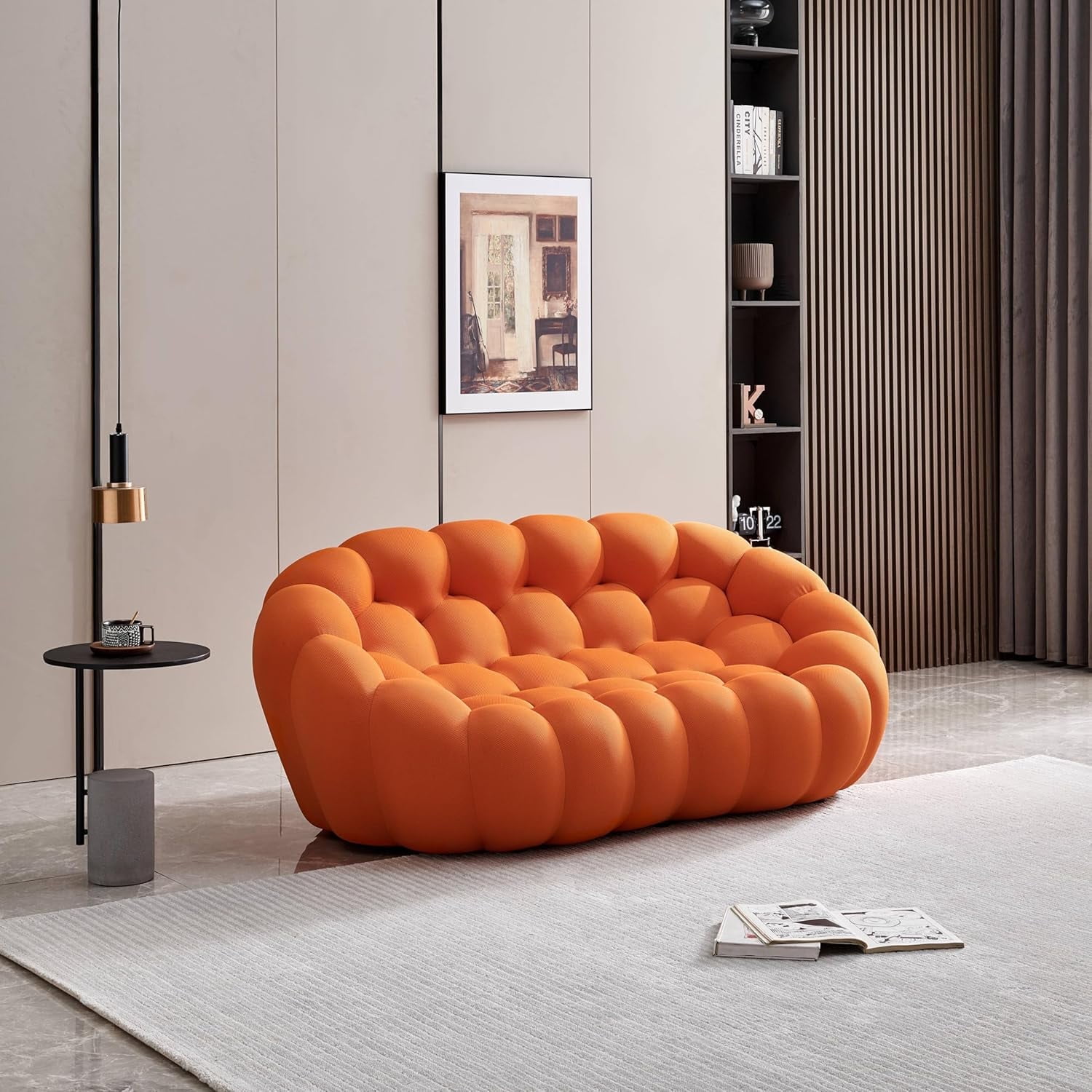 ●Playa Made Clic 6V-Sermmoo Modern Lazy Sofa, 3D Honeycomb Bubble Couch