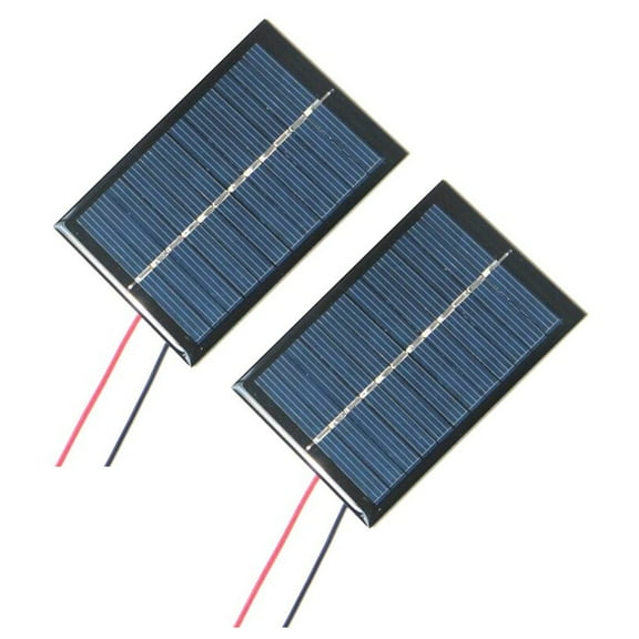 6V Solar Cell Polycrystalline Solar Panel with 15CM Cable for DIY Solar Projects